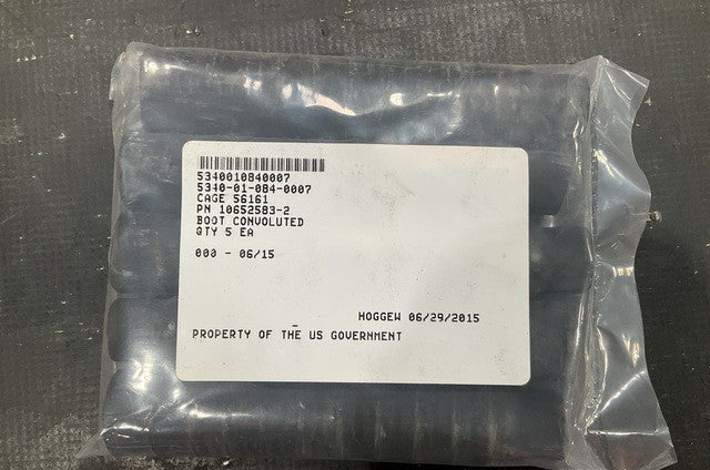 Component Boot 10652583-2 NSN 5340-01-084-0007