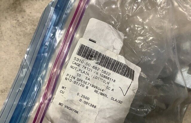 NEW A4, A3 BRADLEY FIGHTING VEHICLE 10866118 HEXAGON PLAIN NUT 5310-00-682-5822