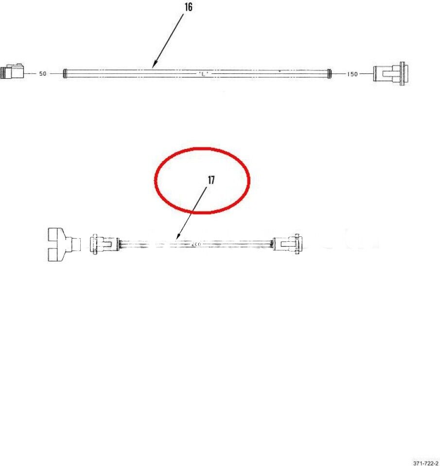 M-915, M-916A1 TRUCK A06-35084-001 WIRING HARNESS TEE W/JUMPER 6150-01-518-7199