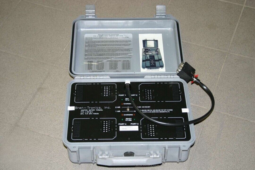 BREN-TRONICS BTA-70503A MULTISTATION BATTERY ADAPTER J-6518/U 5940-01-467-1176