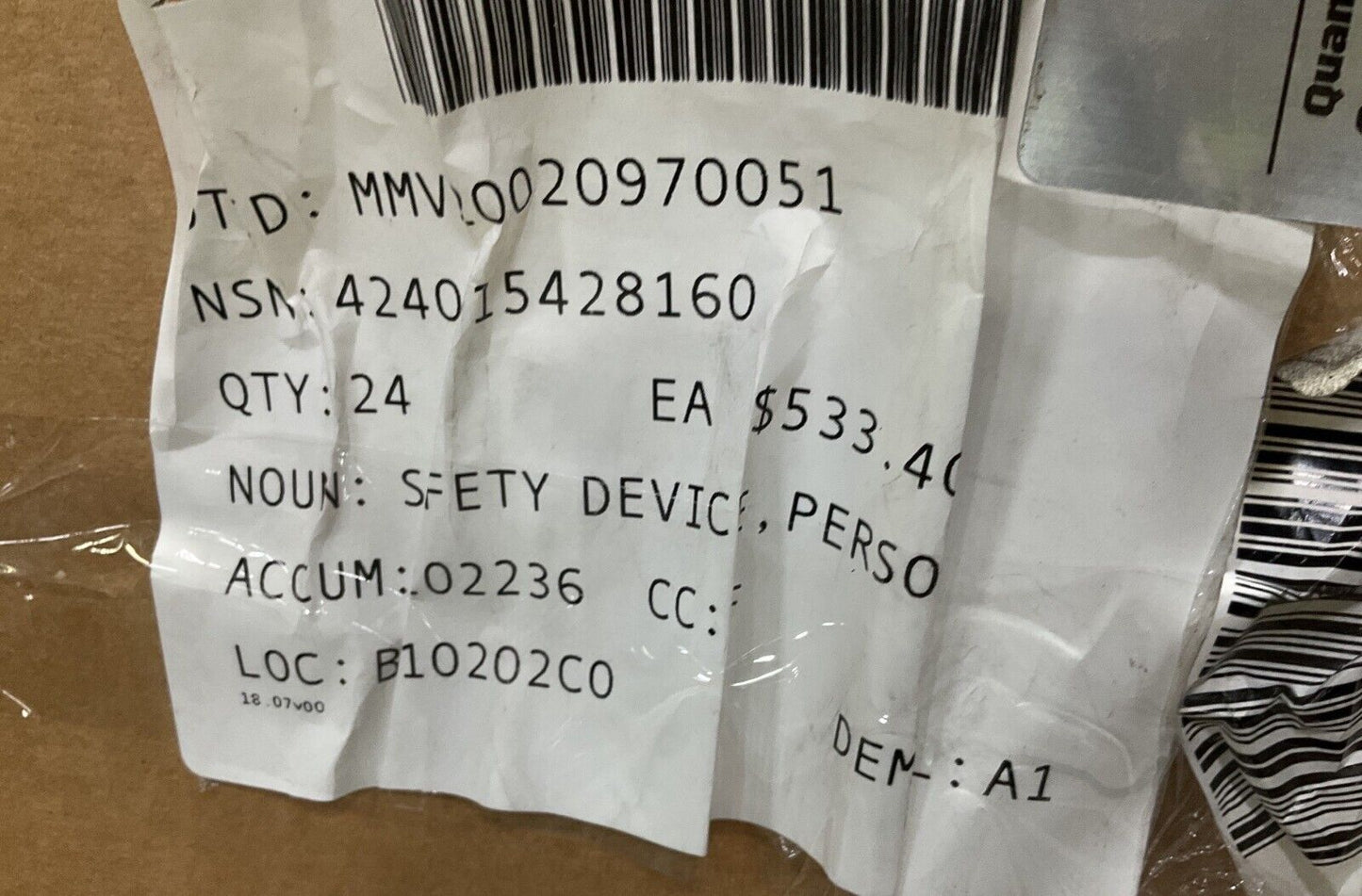 FMTV HMMWV MRAP-M-ATV GUNNER RESTRAINT SINGLE LOWER W/ SWIVEL 4240-01-542-8160