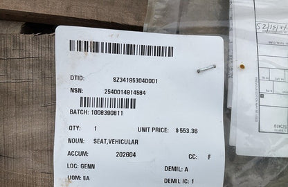 Vehicular Seat 12422464 NSN 2540-01-491-4584 - photo 5