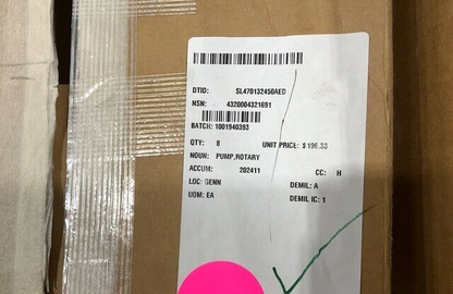 SUNTEC H3BA100 MODEL H TWO STAGE ROTARY PUMP 6-1-9916 4320-00-432-1691