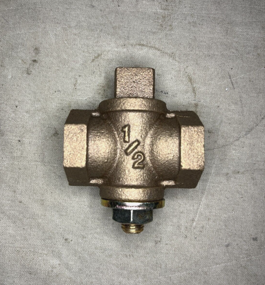 AIRCRAFT B-52 , GENERATOR 3KW 1/2" COPPER ALLOY PLUG COCK 4820-00-136-1085