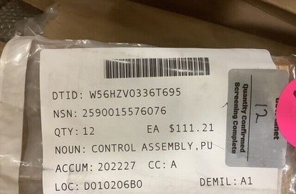 MILITARY MMPV VEHICLE R0068936 PUSH-PULL CONTROL ASSEMBLY 2590-01-557-6076