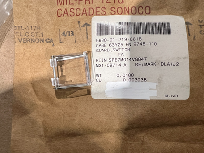 Switch Guard 2748-110 NSN 5930-01-219-6618