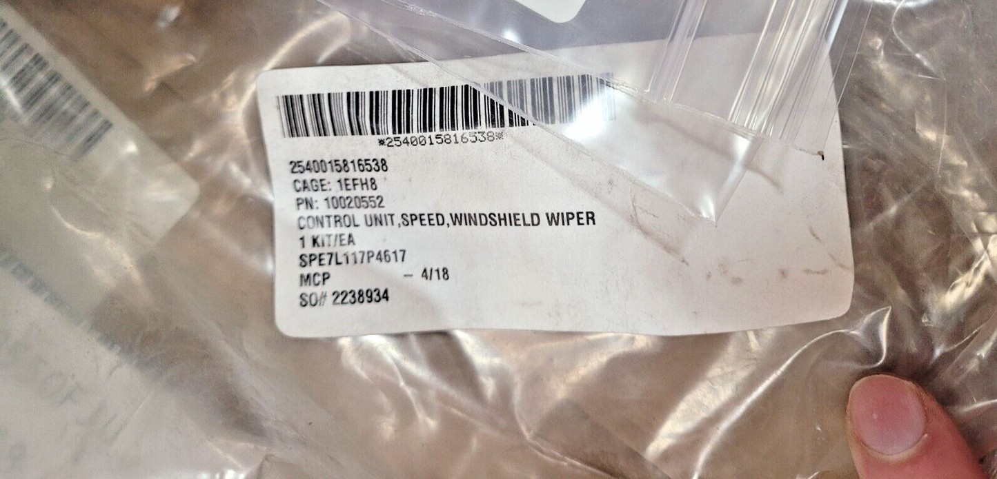 MRAP; COUGAR 10020552 WINDSHIELD WI SPEED CONTROL UNIT NSN 2540-01-581-6538