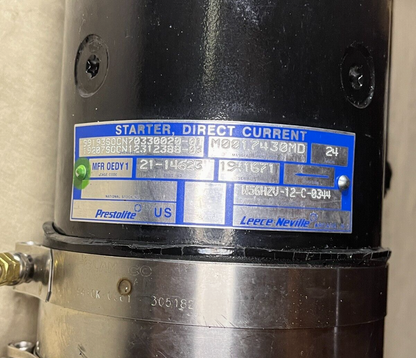 NEW M1A2 TANK PRESTOLITE M0017430MD GAS TURBINE ENGINE STARTER 2990-01-600-8876