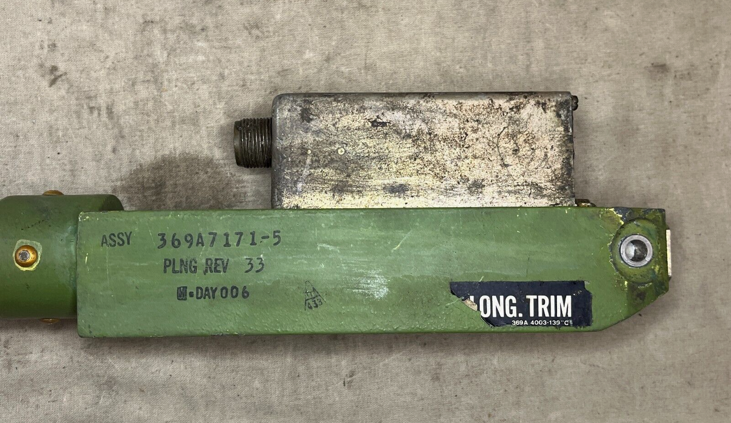 NASH 369A7171-5 LONG TRIM LINE ELECTRO-MECHANICAL ACTUATOR 1680-00-832-6603
