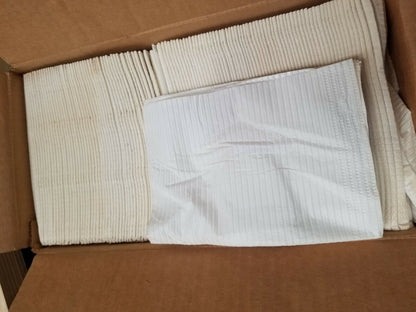 Military Grade Dental Paper Towel, 3-Ply Paper, Poly, 19" x 13", White 500