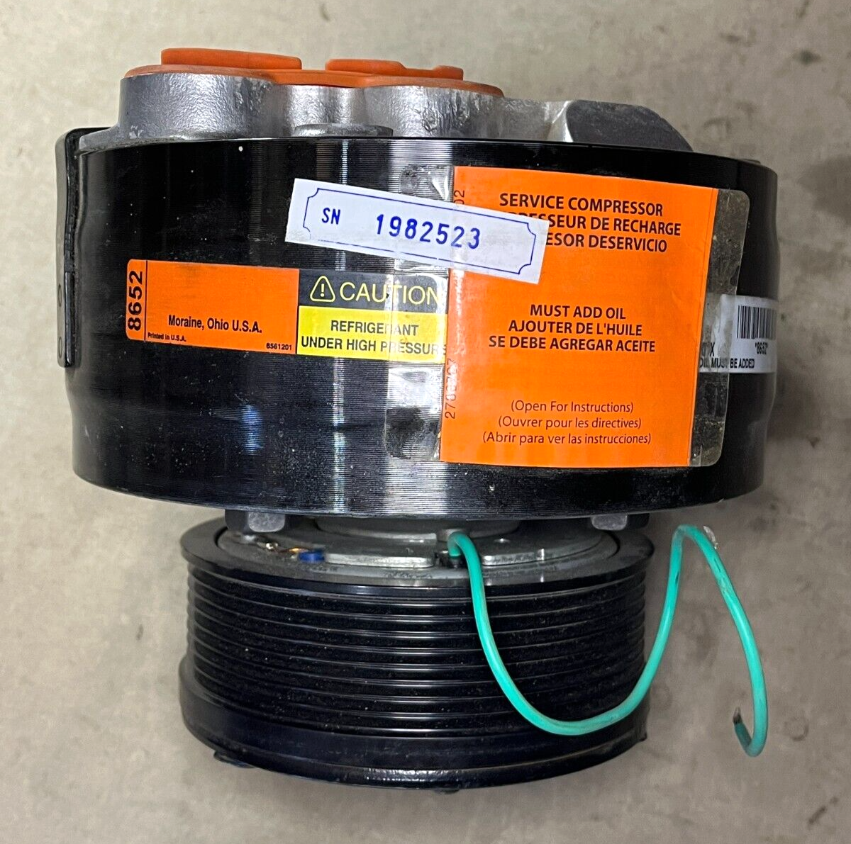 HMMWV HUMMER T-39 M1114 Compressor 4130-01-420-8306 RCSK17567 04-04534