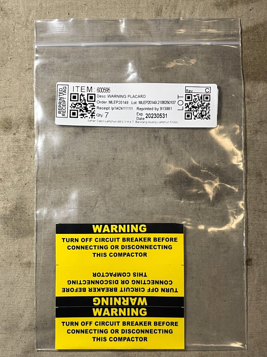 GENERAL ELECTRIC T64 600595 ACCESSORY SEAL KIT 2840-00-736-0793
