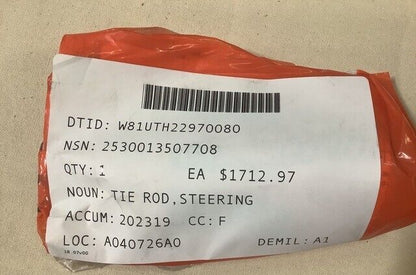 MILITARY M1070 M1075 PLS VEHICLE STEERING TIE ROD A1-3102E4451 2530-01-350-7708