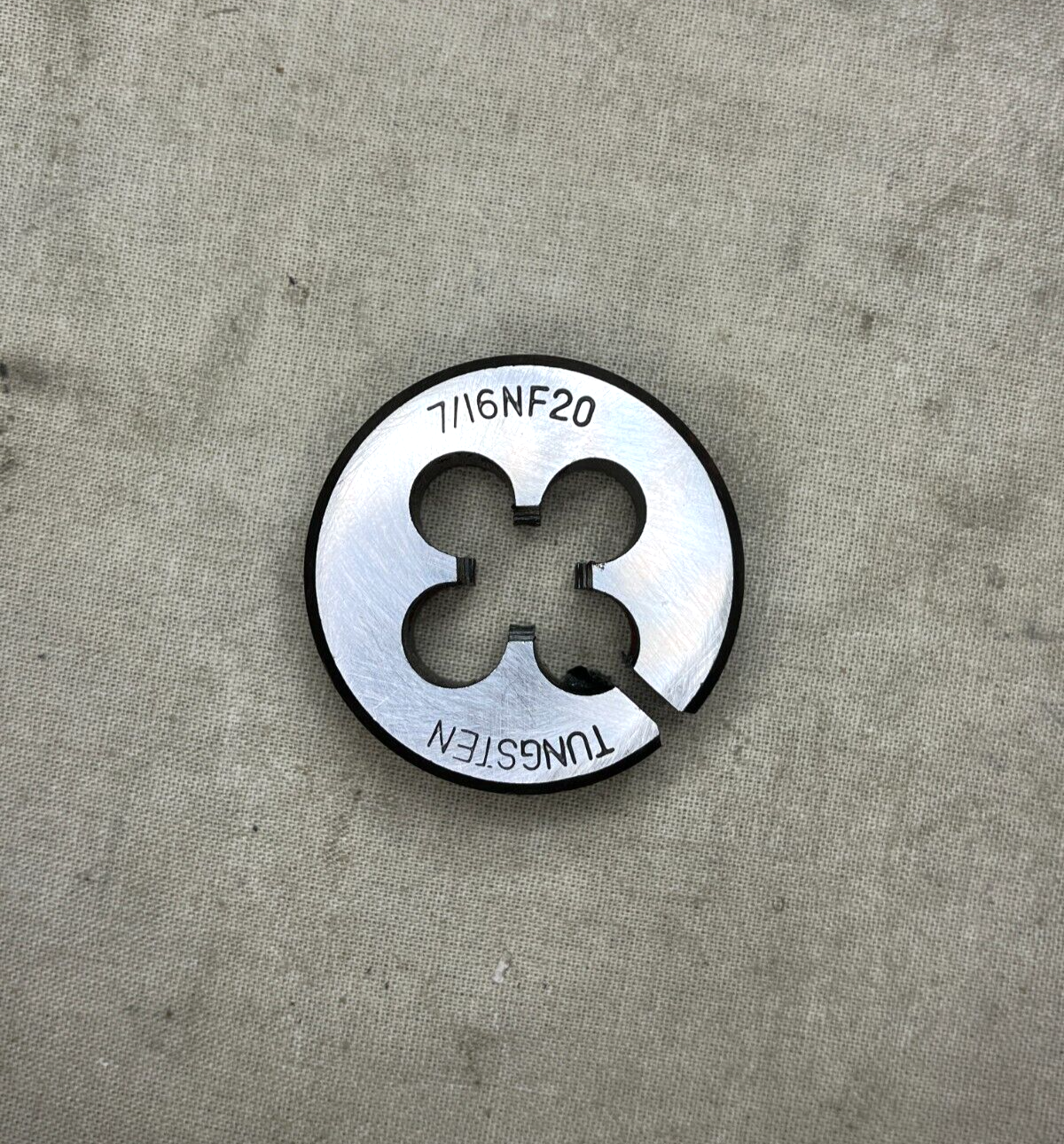 THREADING TOOL 7/16" X 20 NF SPLIT DIE THREAD CUTTER TUNGSTEN STEEL 7/16NF20