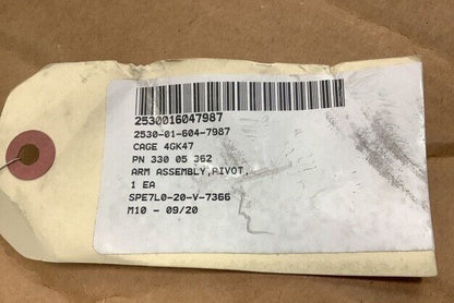 M984A4 WRECKER TRUCK SAF-HOLLAND 330 05 362 PIVOT ARM ASSEMBLY 2530-01-604-7987