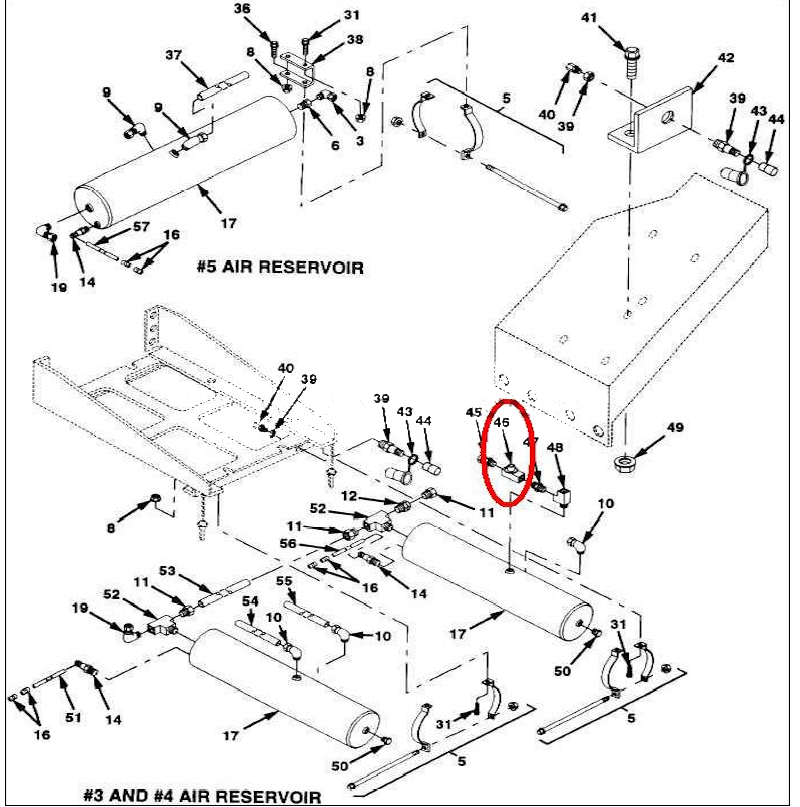 HEMTT PLS TRAILER 118181 WM-778-A STOP DIAPHRAGM VALVE 1321580 4820-01-132-0583