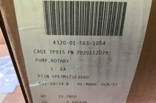 Rotary Pump 7029112079 NSN 4320-01-563-1054 - photo 10