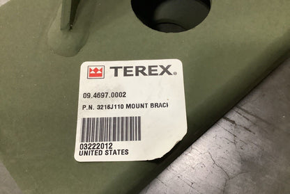 TX51-19M FORKLIFT TEREX 09.4697.0002 MOUNTING BRACKET 3216J110 2510-01-495-6842