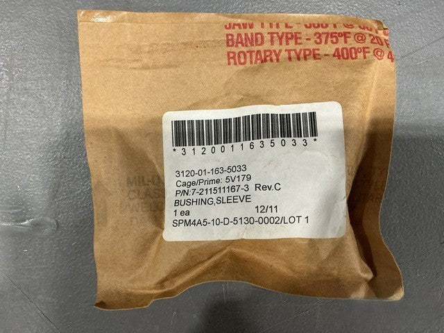 Sleeve Bushing AH-64 NSN 3120-01-163-5033