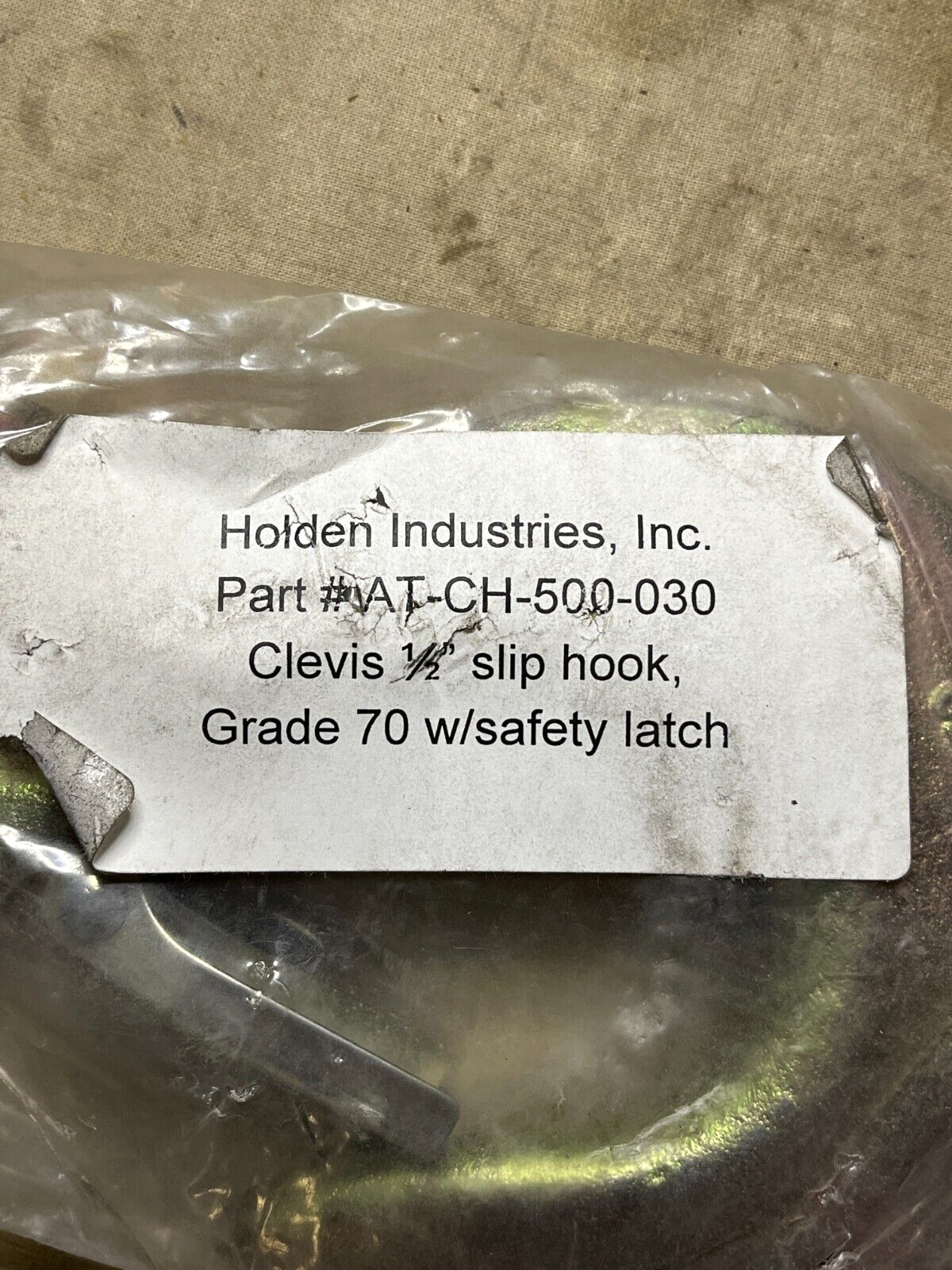 HOLDEN AT-CH-500-030 1/2" GRADE 70 CLEVIS HOOK SAFETY LATCH 4030-01-528-2567