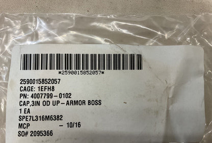 MRAP-COUGAR GENERAL DYNAMICS 4007799-0102 3" UP-ARMOR BOSS CAP 2590-01-585-2057