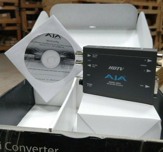 AJA HDP2  HD/SD-SDI to DVI-D Mini-Converter WITH POWER SUPPLY