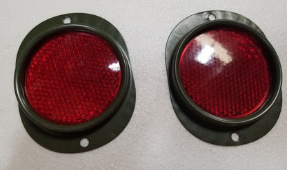 HMMWV REFLECTOR SET of 2 RED  MS35387-1  HUMVEE M998 HUMMER