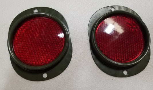 HMMWV REFLECTOR SET of 2 RED  MS35387-1  HUMVEE M998 HUMMER