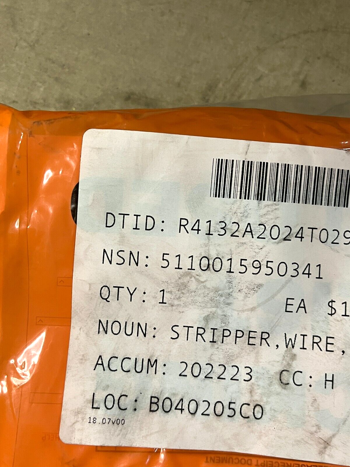 IDEAL MIL 16878 HAND SHIELDED CLACK WIRE STRIPPER 5110-01-595-0341