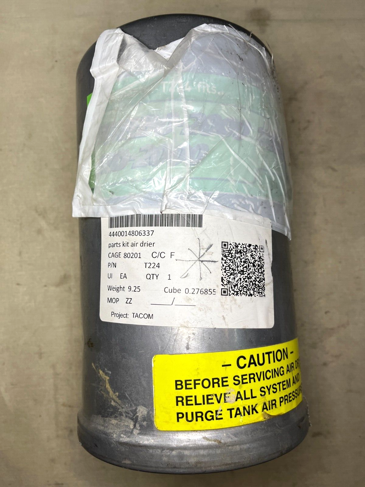 SKF T224 AIR DRYER DESICCANT CARTRIDGE-TURBO HC HD 2000 216185 4440-01-480-6337