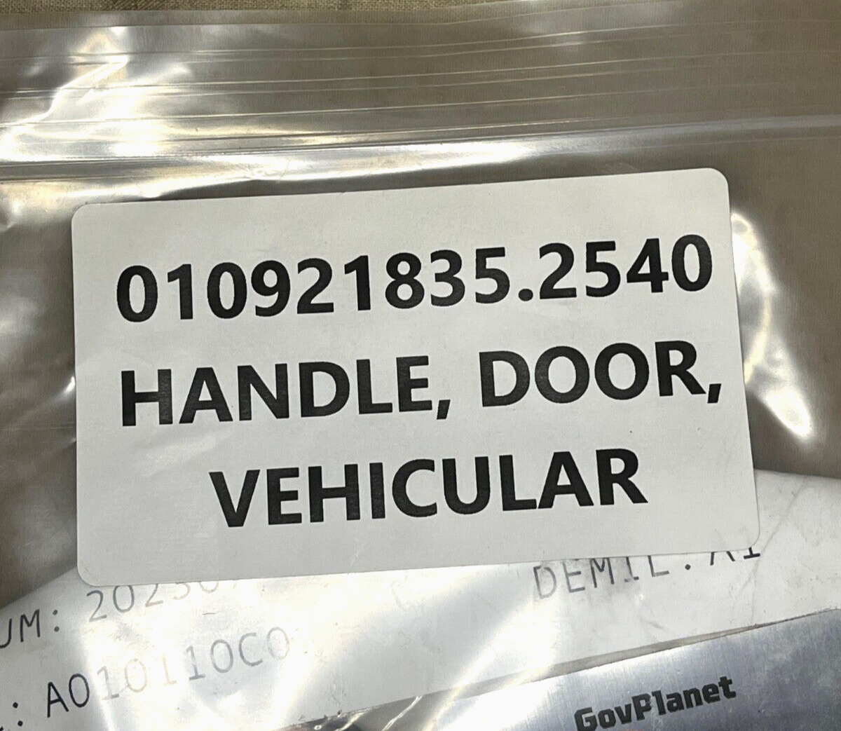 MILITARY M860A1 SEMI TRAILER 12250052 VEHICULAR DOOR HANDLE 2540-01-092-1835