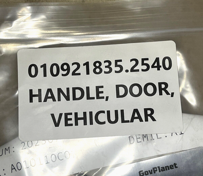 MILITARY M860A1 SEMI TRAILER 12250052 VEHICULAR DOOR HANDLE 2540-01-092-1835