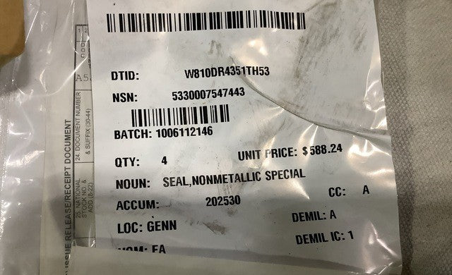Non-metallic Seal NSN 5330-00-754-7443 - photo 4