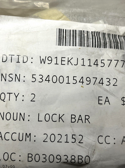 AMPLIFIER SECURITY LOCK BAR 10497-0871-01 5340-01-549-7432
