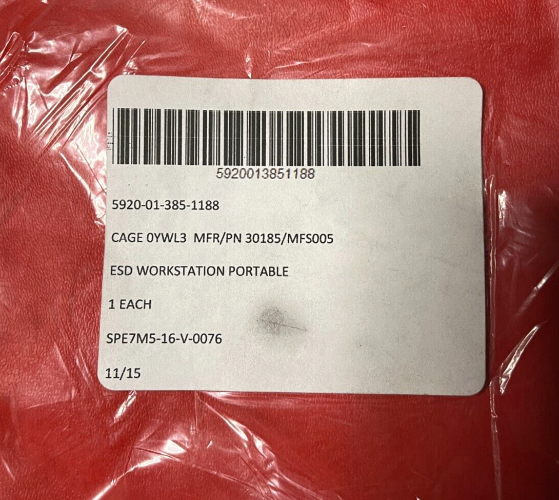 ELECTROSTATIC ESD WORKSTATION COVER 30185/MFS005 24" X 24" 5920-01-385-1188