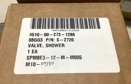 NIMITZ CLASS CVN S-2720 SELF-CLOSING SHOWER VALVE MILV17834 4510-00-273-1286