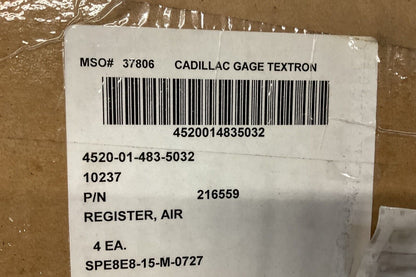 1EA ARMORED SECURITY VEHICLE, MODEL XM1117 AIR REGISTER 216559 4520-01-483-5032