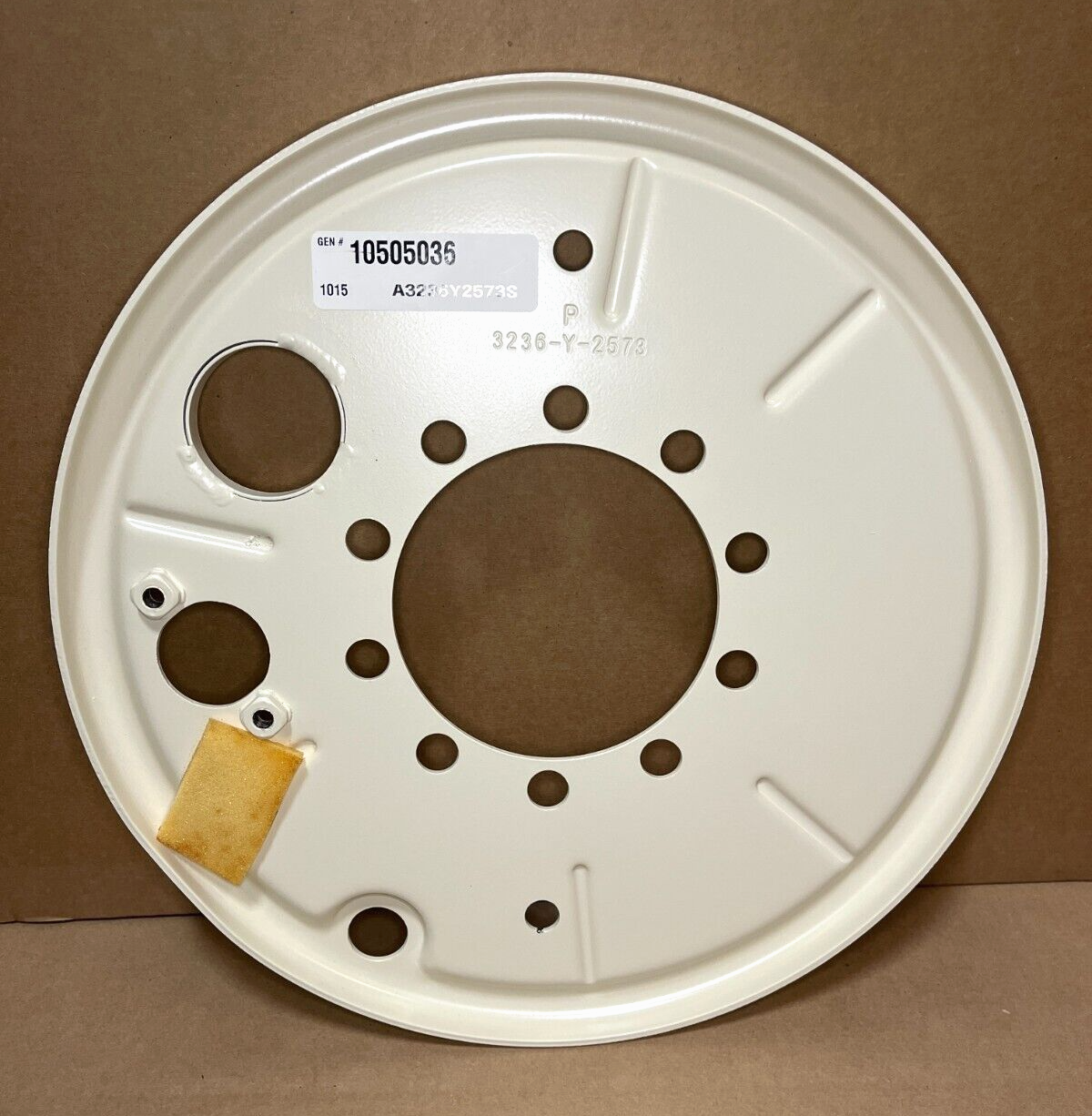 LAV-25 AN/MLQ-36 E09477M BRAKE BACKING PLATE LEFT SIDE 10505036 2530-01-164-3286