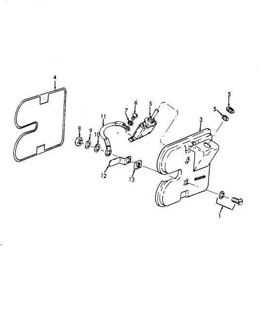 MILITARY STANDARD GAS 13206E0435 BREAKER POINTS COVER ASSEMBLY 2920-00-111-6427