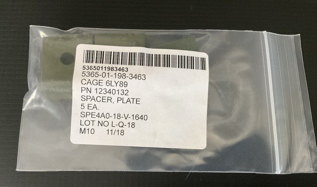 Plate Spacers 1/4-TON NSN 5365-01-198-3463 - photo 4