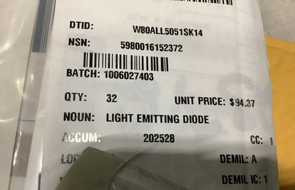 Red Led Emitting Diode SCP1359-12 NSN 5980-01-615-2372 - photo 4