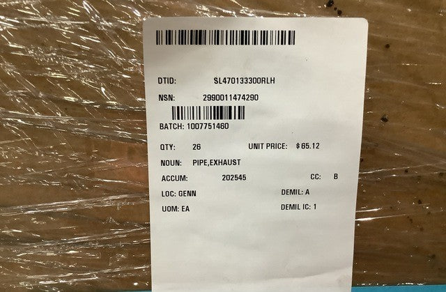 Exhaust Pipe 45869 NSN 2990-01-147-4290 - photo 6