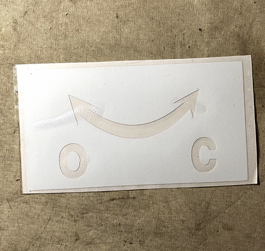 MRAP RG-31 RCV R0125167 IDENTIFICATION MARKER STENCIL - C/O ARROW ABOVE
