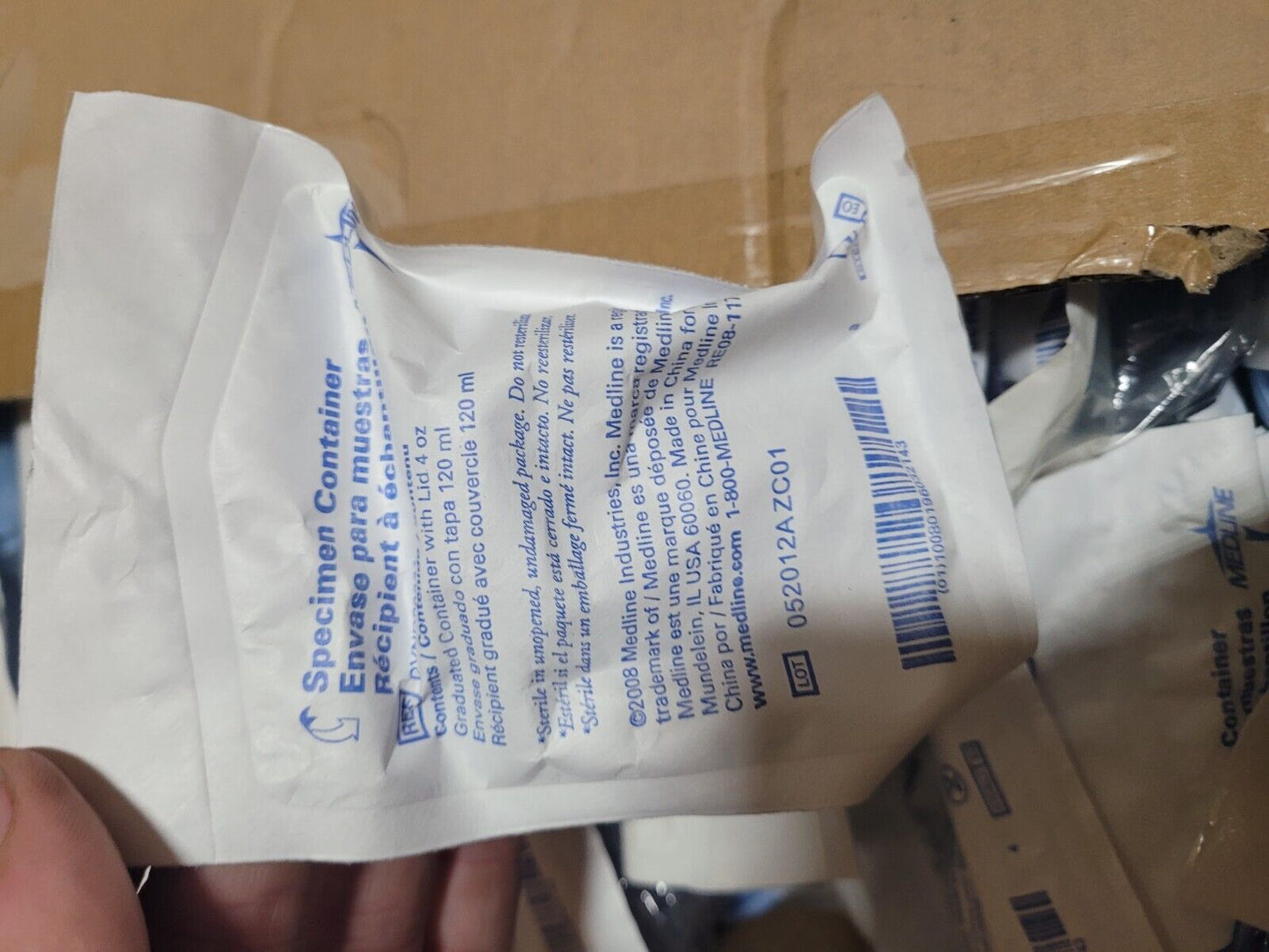 MEDLINE DYND30331 SPECIMEN CUP PLASTIC 4 OZ STERILE BLISTER PACKAGE 100S
