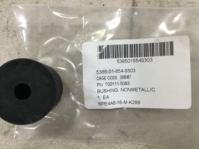 NEW WATER PURIFICATION UNIT ISO BUSHING, RUBBER T00111-5083 5365-01-654-9303