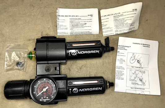 NORGREN C73J-3AK-AD3-RMG-QDN FLUID PRESSURE REGULATING VALVE 4820-01-531-7298