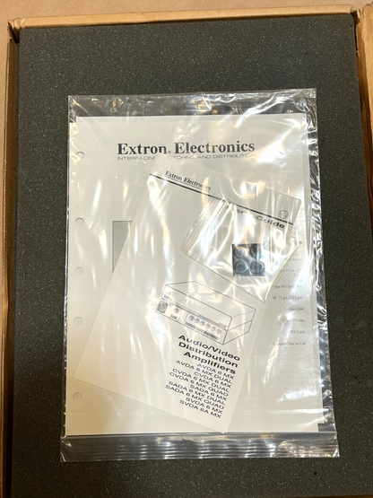 NEW EXTRON CVDA 6 MX DUAL COMPOSITE VIDEO DISTRIBUTION AMPLIFIER