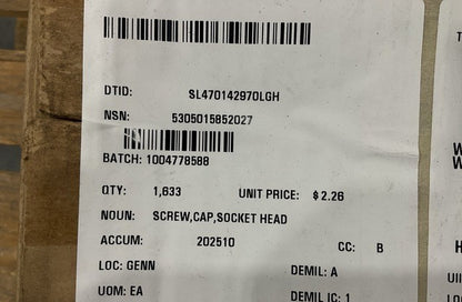 Socket Head Cap Screw 3877029C1 NSN 5305-01-585-2027 - photo 4