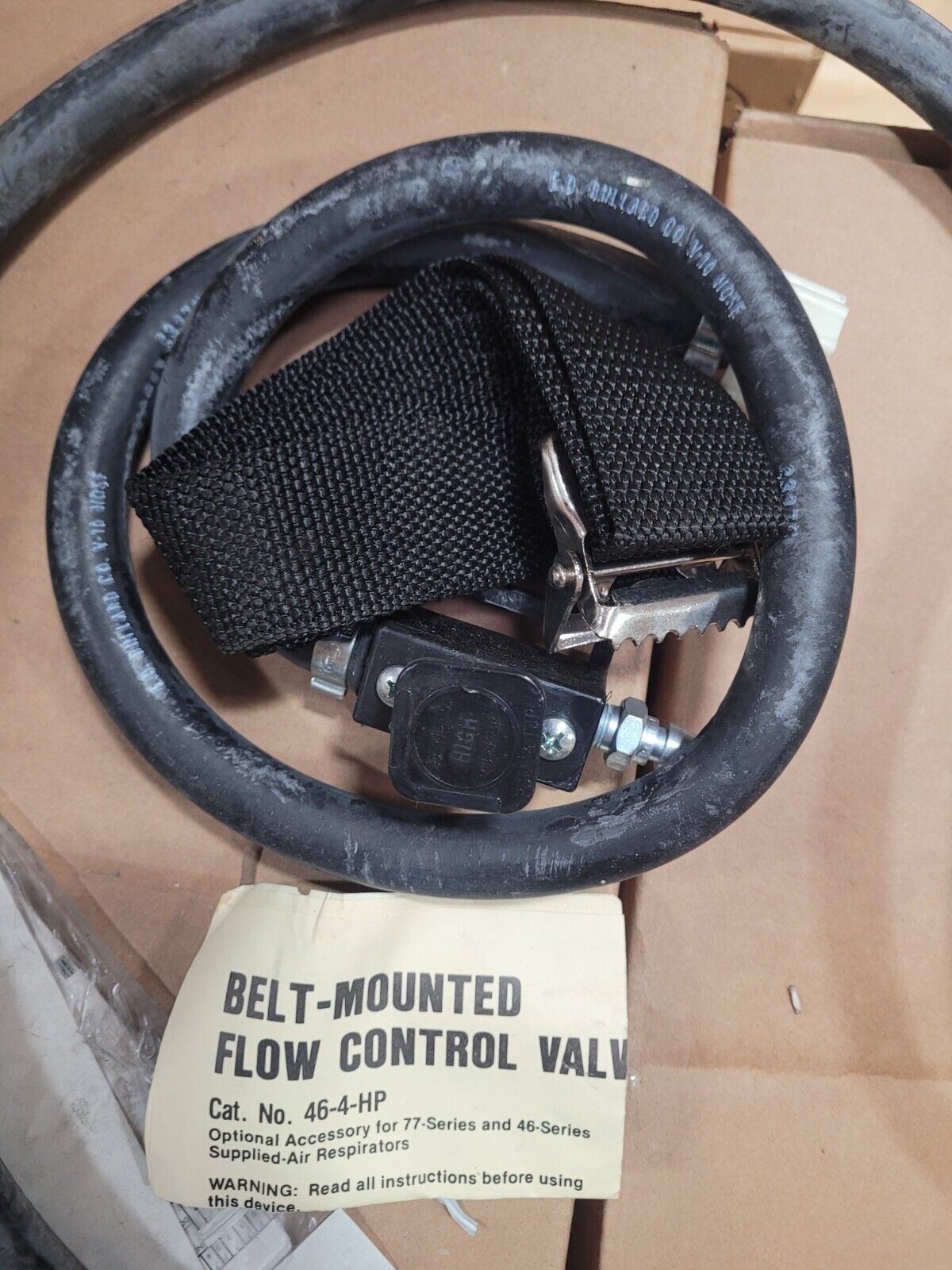 LH VALVE AND BELT ASSEMBLY 46-4-HP NSN 4240-01-182-9854 PART OF AIR RESPIRATOR