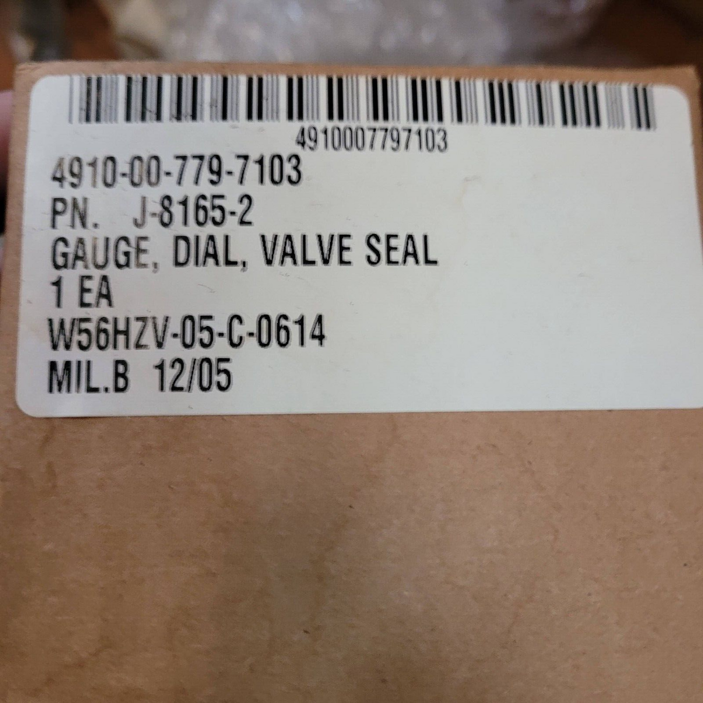 DETROIT DIESEL VALVE SEAL GAUGE J-8165-2 2KM127 9320 J8165-2 4910-00-779-7103
